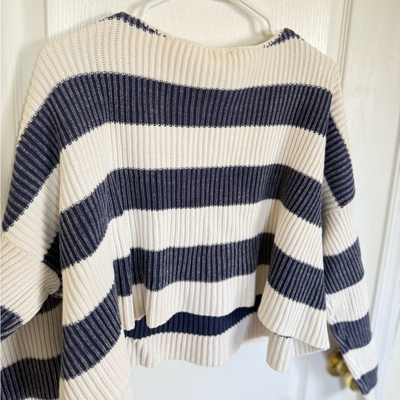 Free People Just My Stripe Cropped sweater - Picture 3 of 9